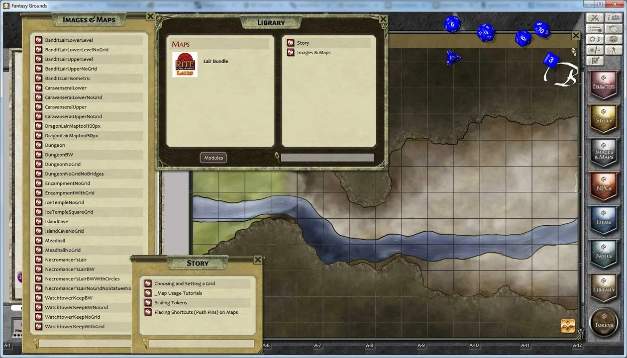 Fantasy Grounds - Rite Publishing Fantastic Maps - Lairs Pack Screenshot 4