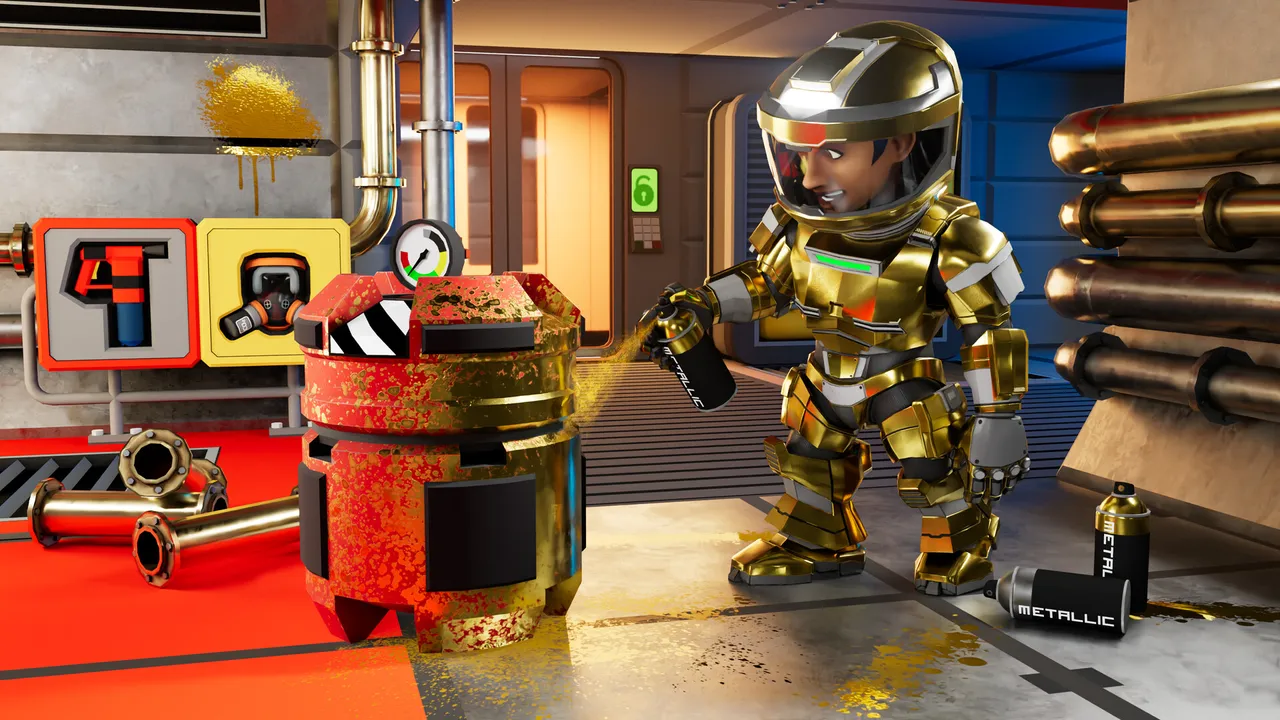 Stationeers: Supporters Metallic Spray Paints Screenshot 0