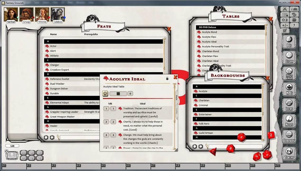 Fantasy Grounds - D&D Player's Handbook Screenshot 2