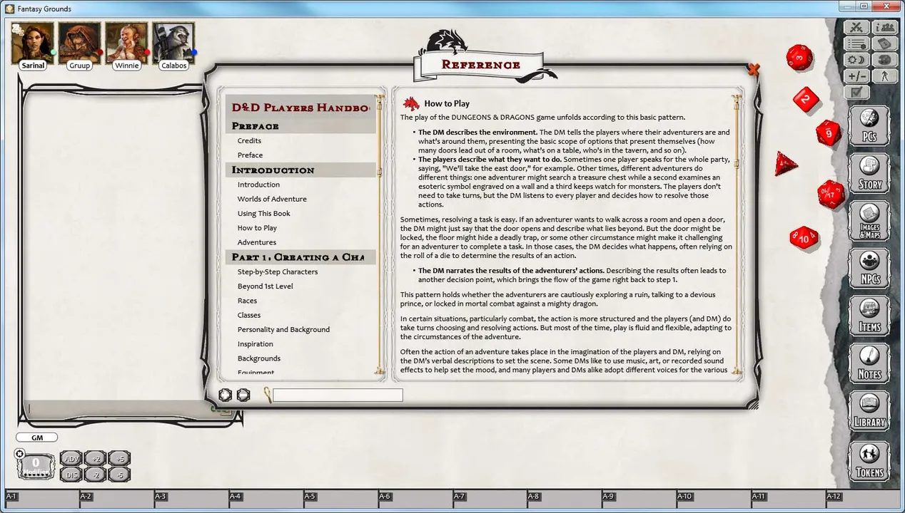 Fantasy Grounds - D&D Player's Handbook Screenshot 0