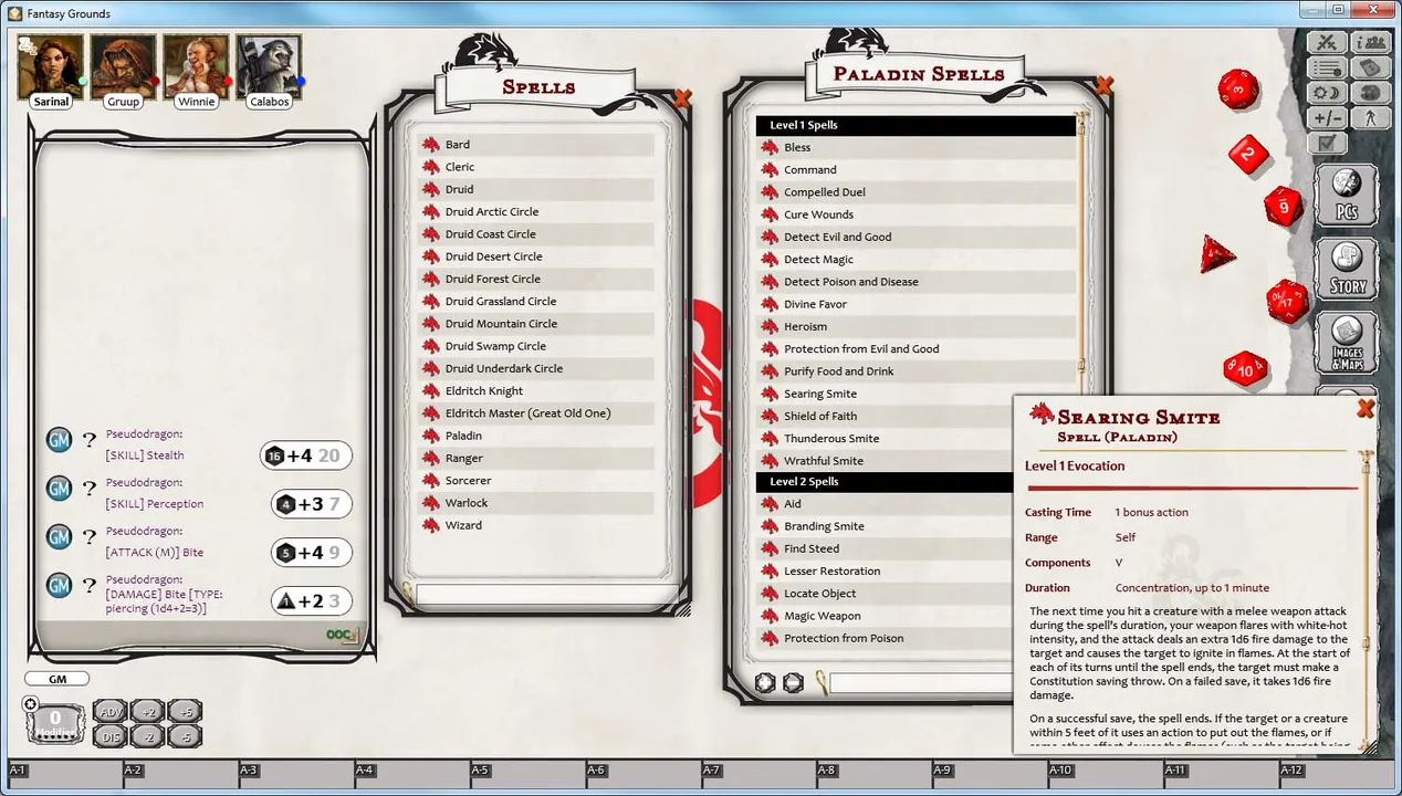Fantasy Grounds - D&D Player's Handbook Screenshot 1