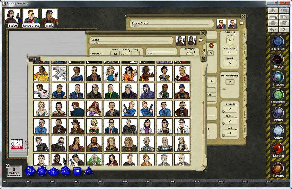 Fantasy Grounds - Fiery Dragon Modern & Sci-Fi Token and Portrait Pack Screenshot 0