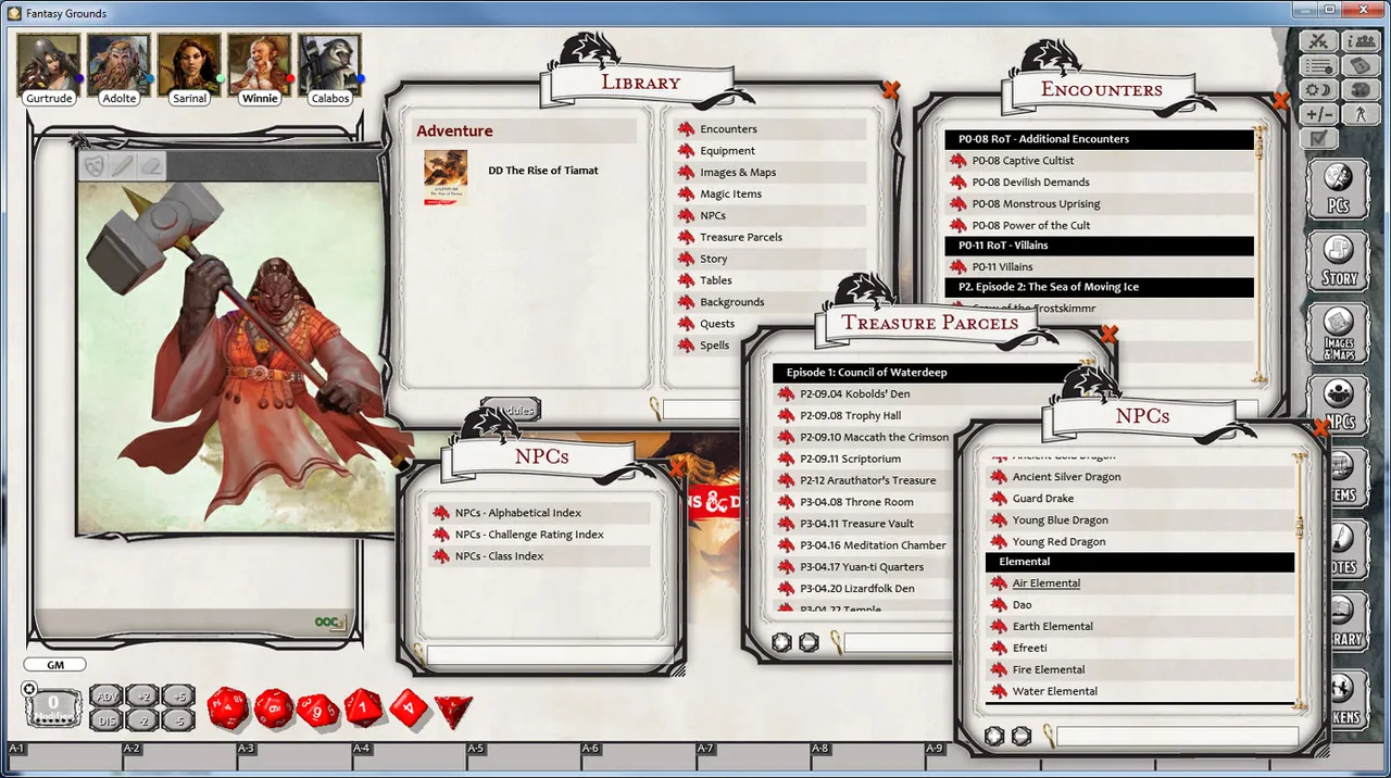 Fantasy Grounds - Dungeons & Dragons: The Rise of Tiamat Screenshot 1