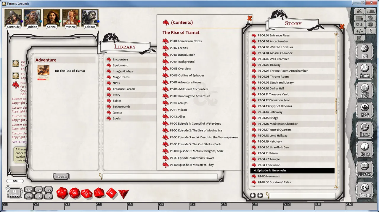 Fantasy Grounds - Dungeons & Dragons: The Rise of Tiamat Screenshot 3