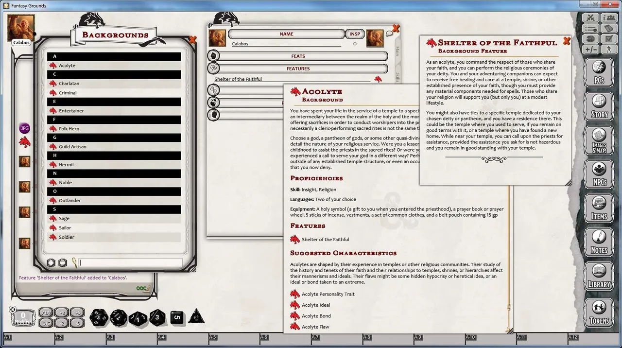 Fantasy Grounds - D&D Character Customization Pack Screenshot 6