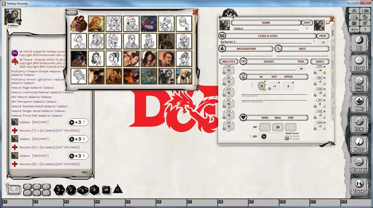Fantasy Grounds - D&D Barbarian Class Pack Screenshot 2