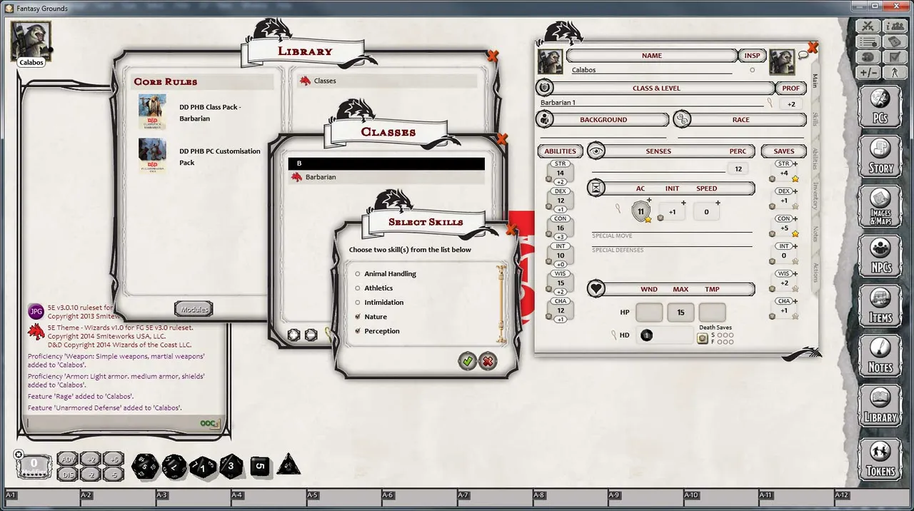 Fantasy Grounds - D&D Barbarian Class Pack Screenshot 0