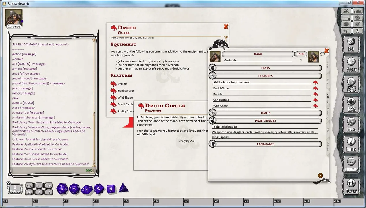 Fantasy Grounds - D&D Druid Class Pack Screenshot 1