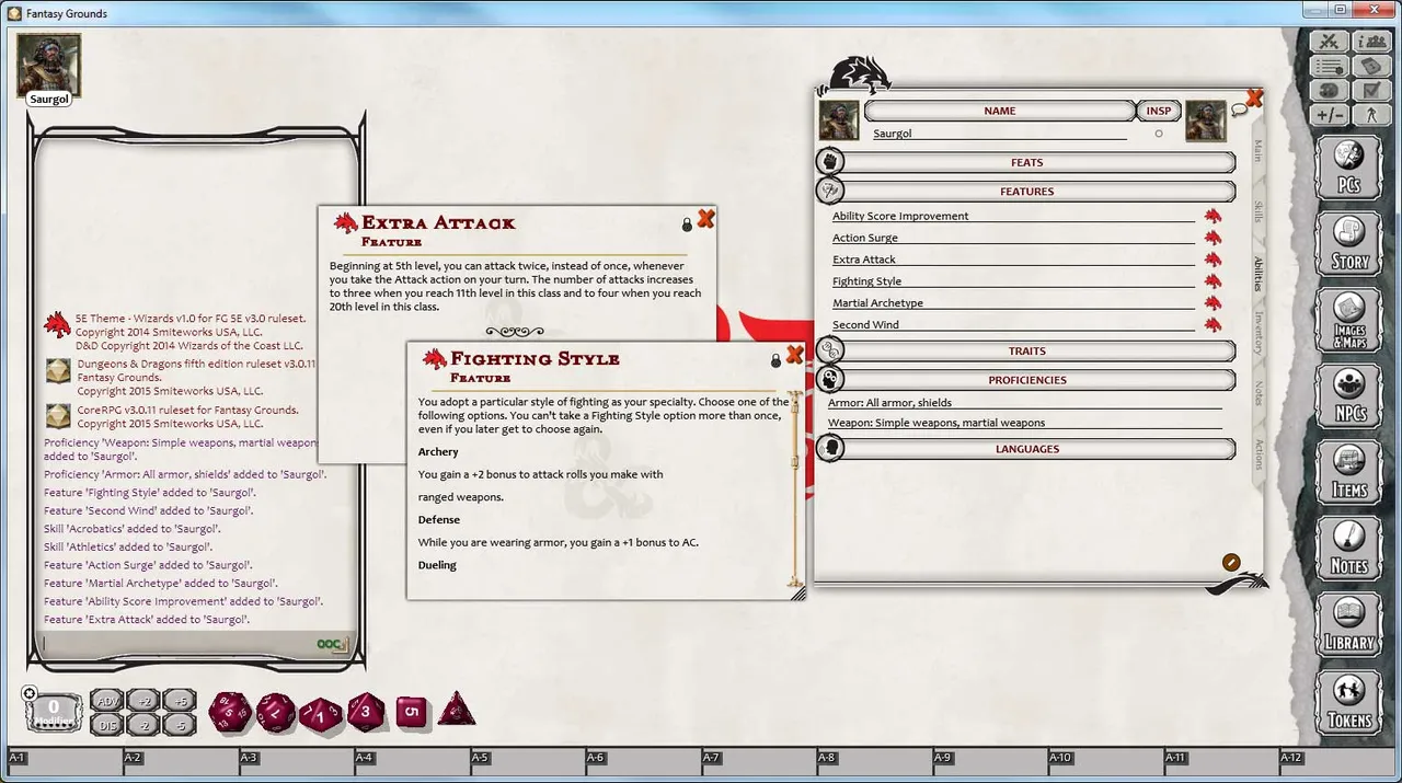 Fantasy Grounds - D&D Fighter Class Pack Screenshot 3