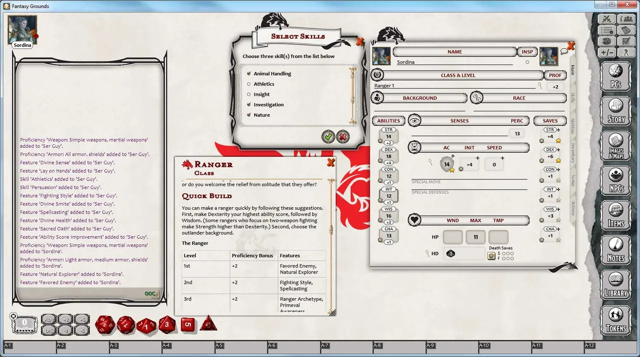 Fantasy Grounds - D&D Ranger Class Pack Screenshot 1