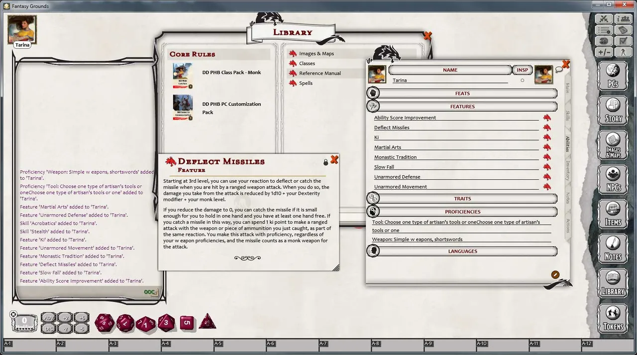 Fantasy Grounds - D&D Monk Class Pack Screenshot 2