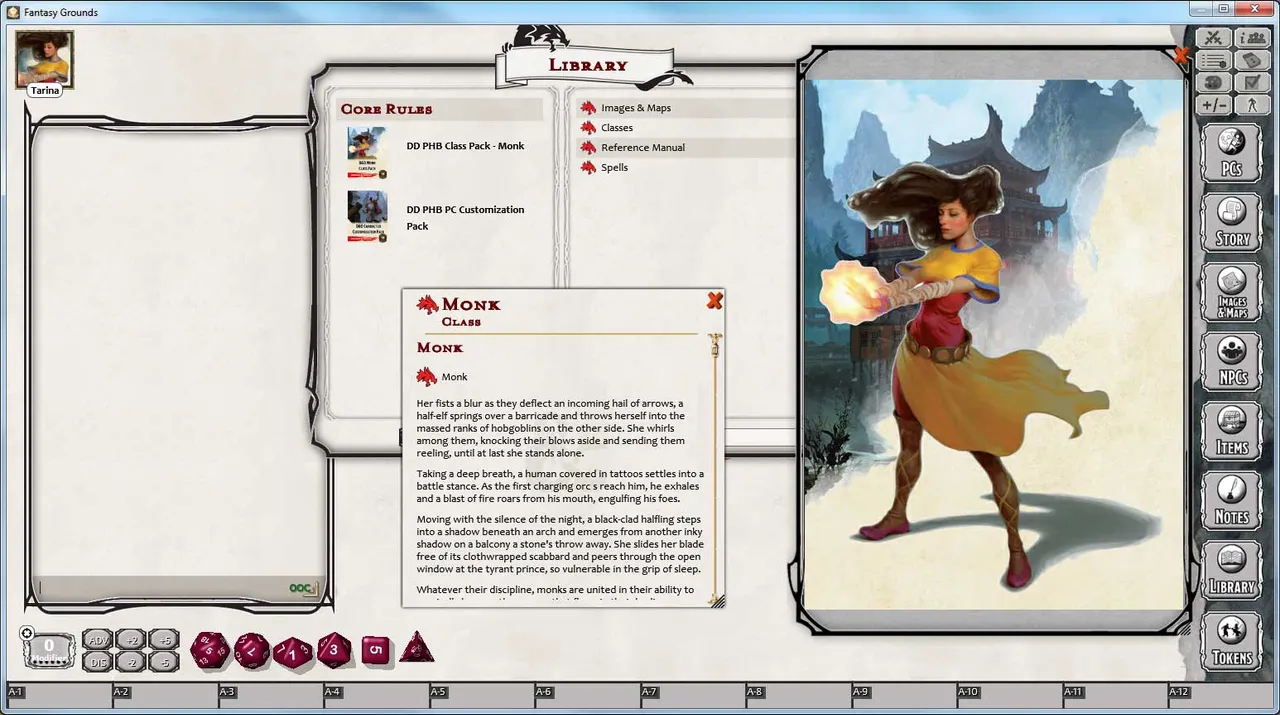 Fantasy Grounds - D&D Monk Class Pack Screenshot 0