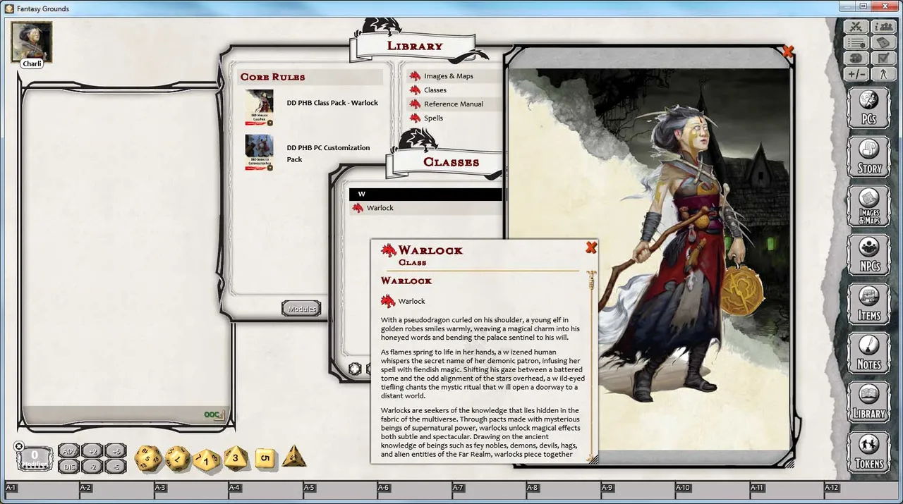 Fantasy Grounds - D&D Warlock Class Pack Screenshot 0