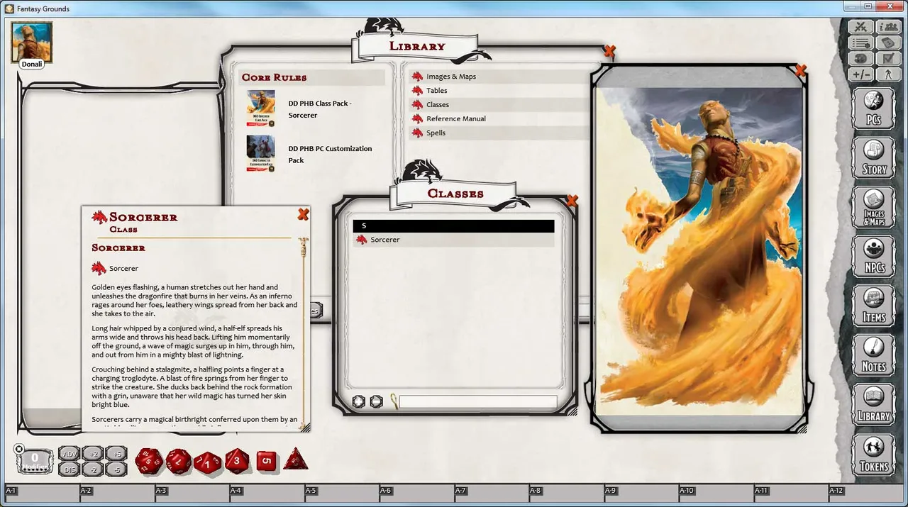 Fantasy Grounds - D&D Sorcerer Class Pack Screenshot 0