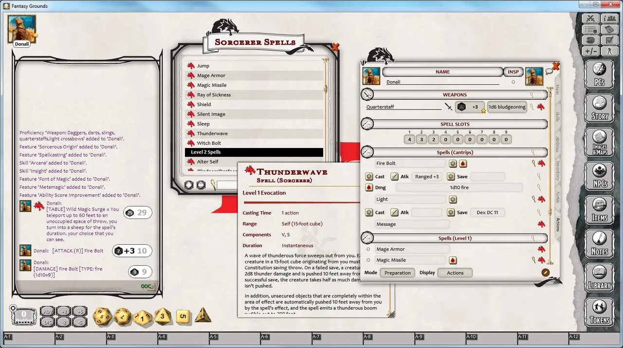 Fantasy Grounds - D&D Sorcerer Class Pack Screenshot 3