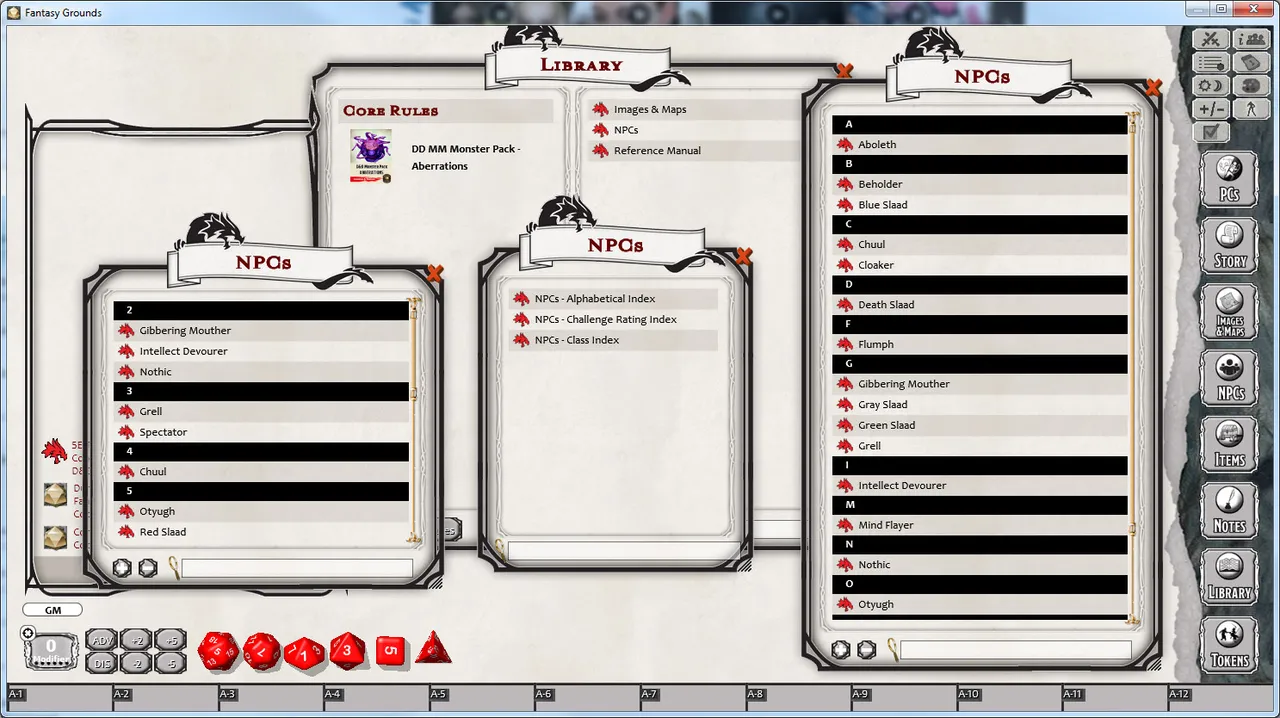 Fantasy Grounds - D&D Monster Pack - Aberrations Screenshot 0