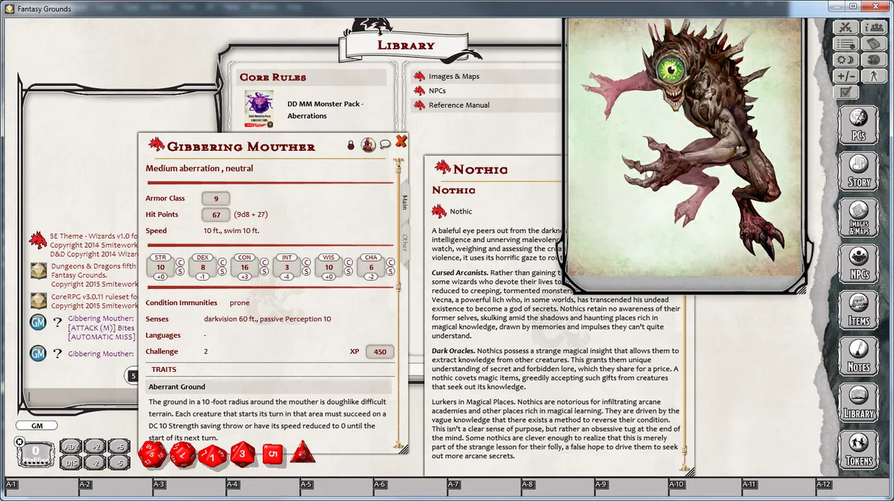 Fantasy Grounds - D&D Monster Pack - Aberrations Screenshot 2