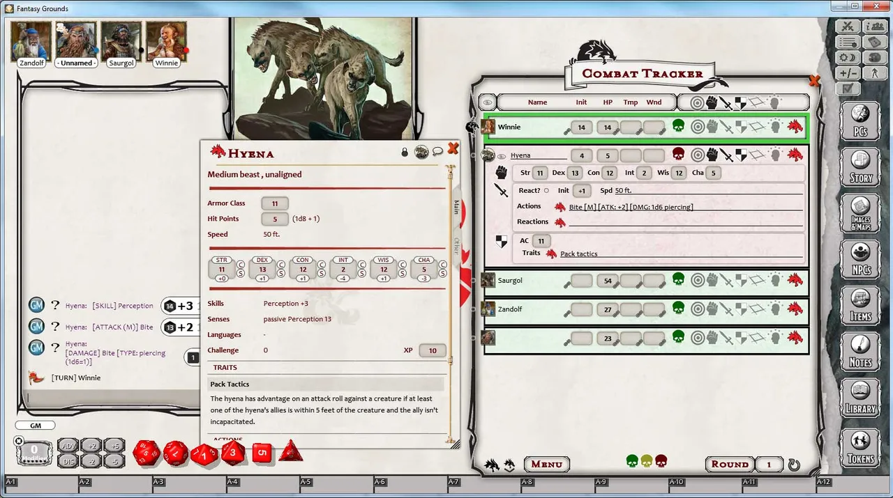 Fantasy Grounds - D&D Monster Pack - Beasts Screenshot 0