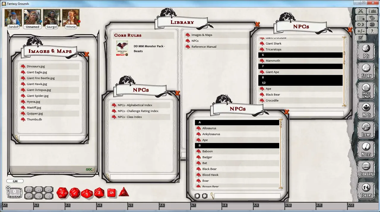 Fantasy Grounds - D&D Monster Pack - Beasts Screenshot 2