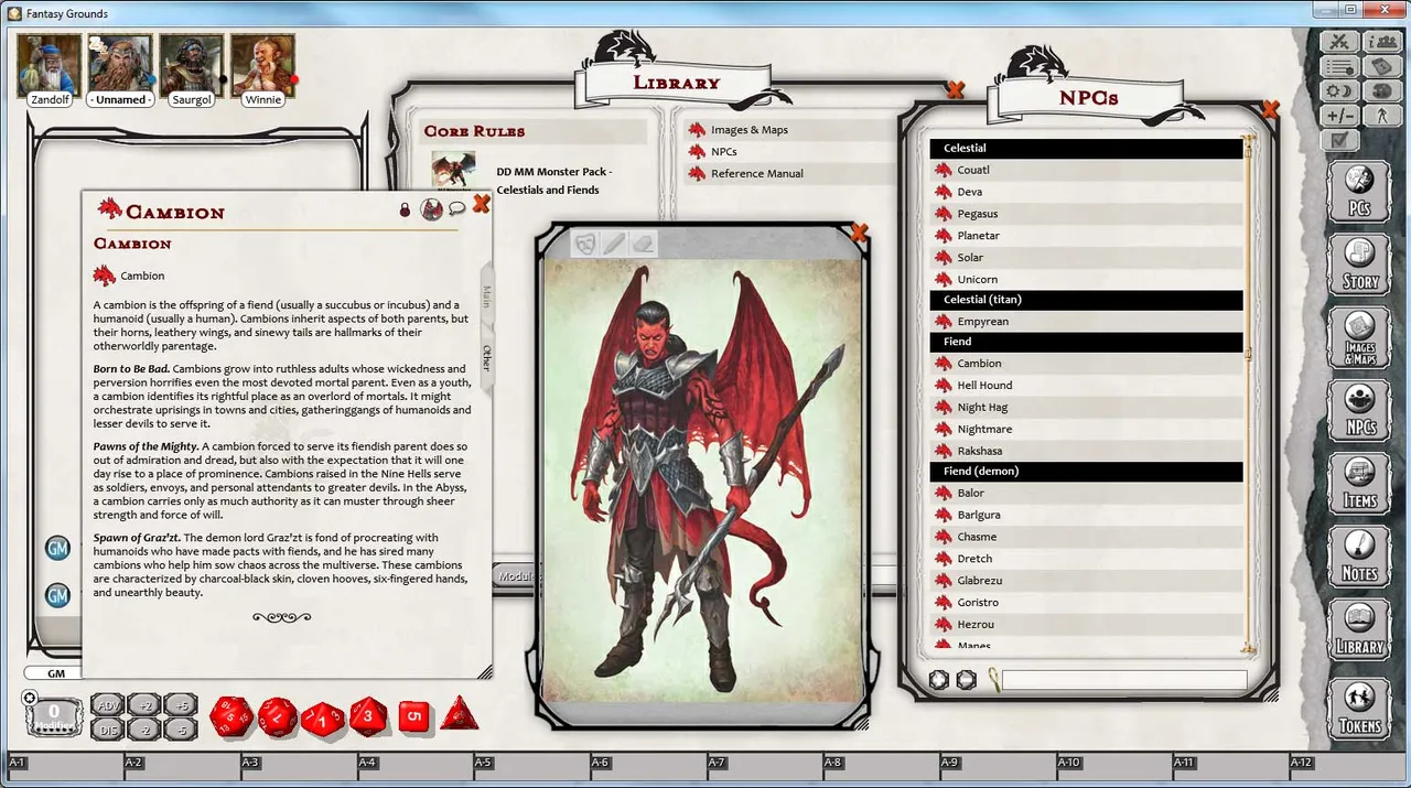 Fantasy Grounds - D&D Monster Pack - Celestials & Fiends Screenshot 3
