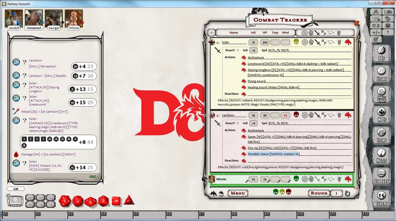 Fantasy Grounds - D&D Monster Pack - Celestials & Fiends Screenshot 1