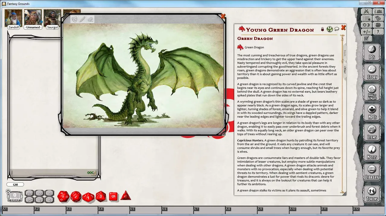 Fantasy Grounds - D&D Monster Pack - Dragons Screenshot 2