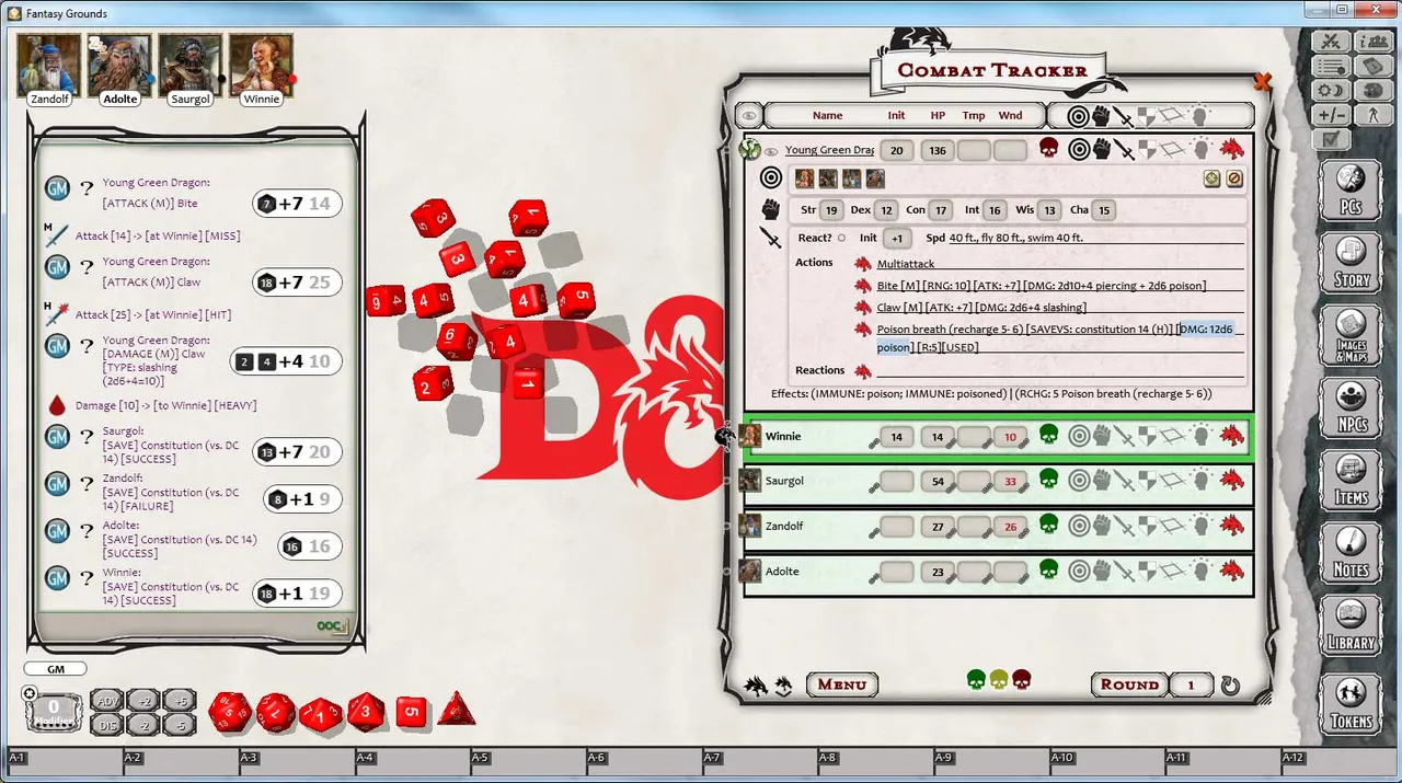Fantasy Grounds - D&D Monster Pack - Dragons Screenshot 0