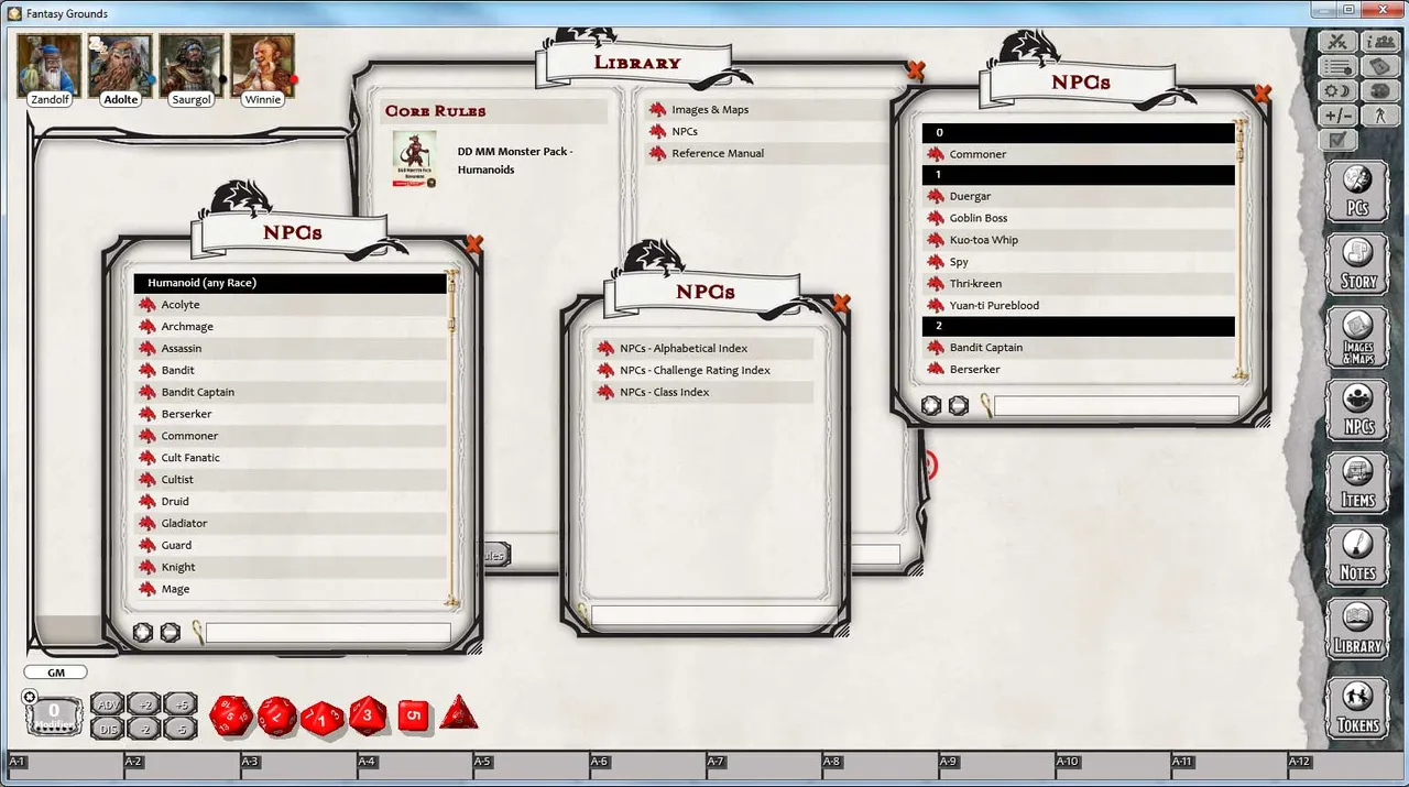 Fantasy Grounds - D&D Monster Pack - Humanoids Screenshot 1
