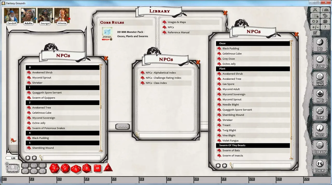 Fantasy Grounds - D&D Monster Pack - Oozes, Plants & Swarms Screenshot 1
