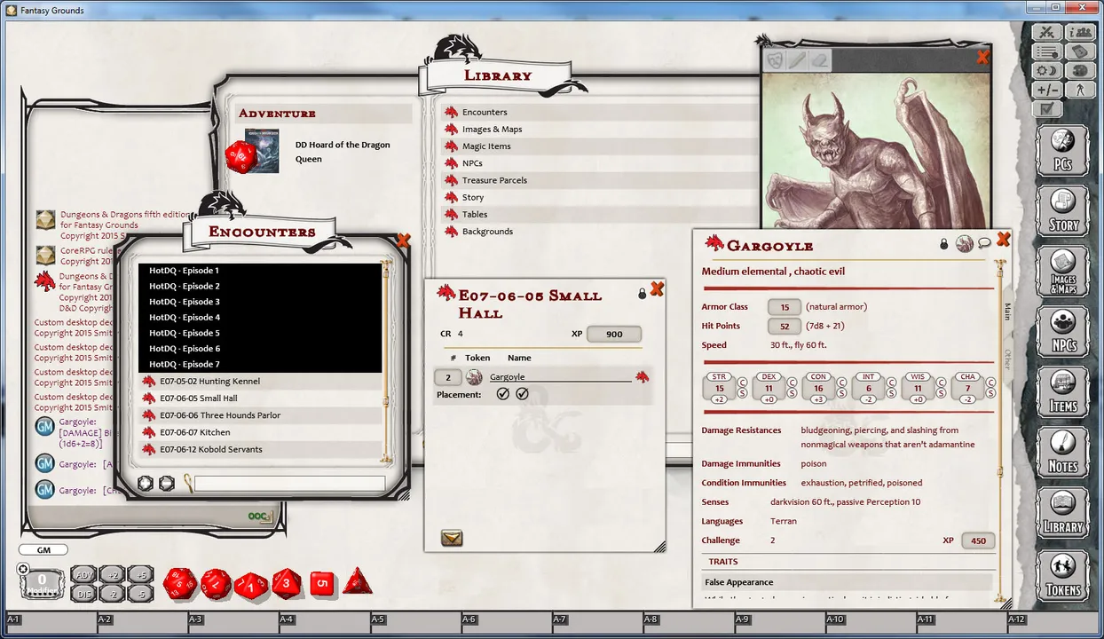 Fantasy Grounds - D&D Hoard of the Dragon Queen Screenshot 1