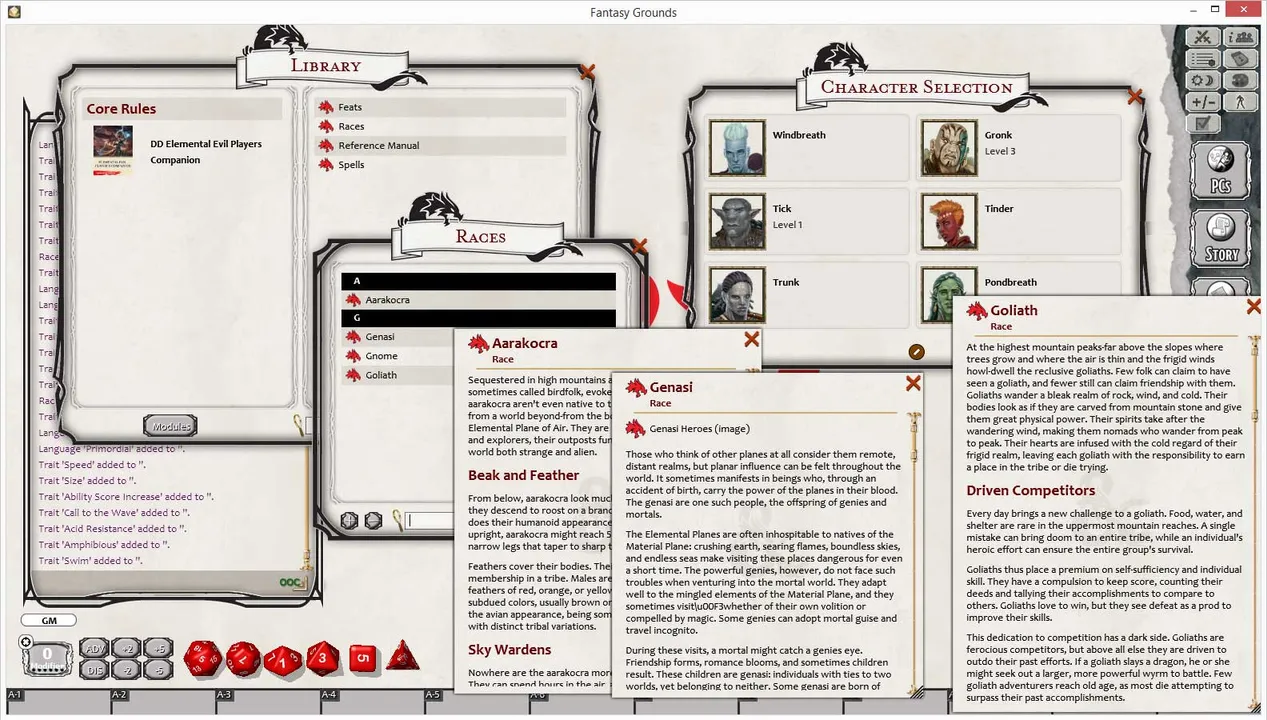 Fantasy Grounds - D&D Elemental Evil Player's Companion Screenshot 2