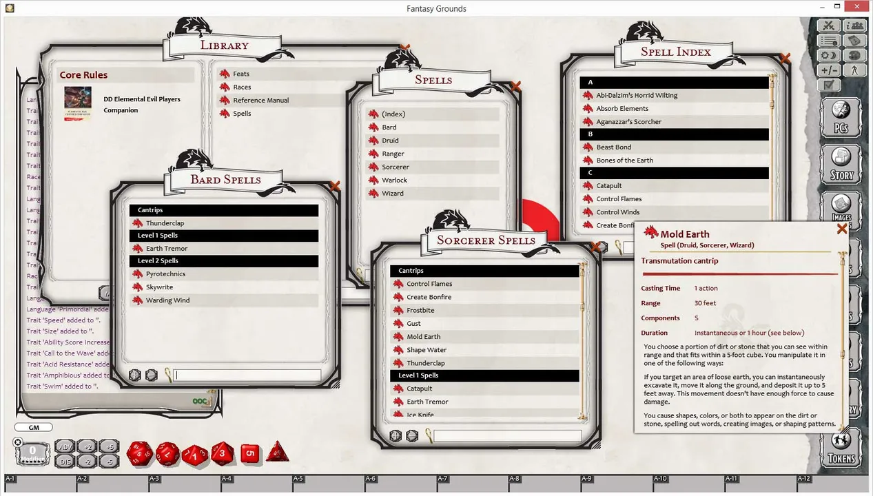 Fantasy Grounds - D&D Elemental Evil Player's Companion Screenshot 1