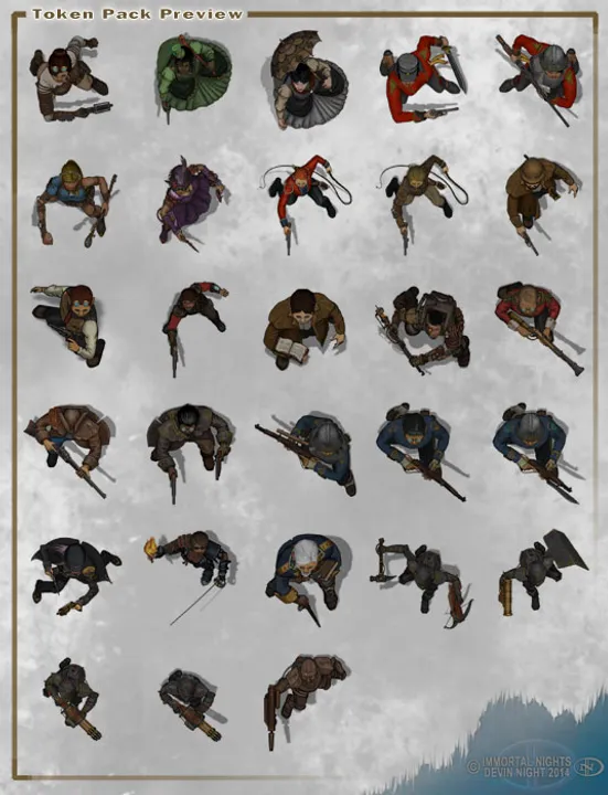 Fantasy Grounds - Top Down Tokens - Steampunk Screenshot 0