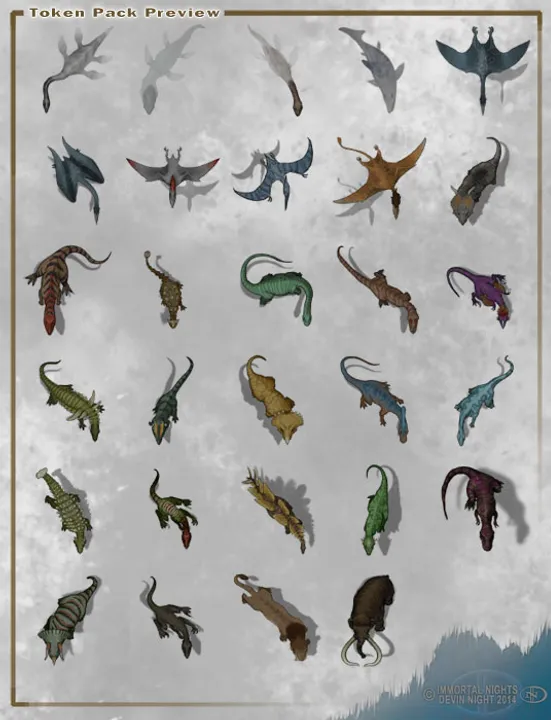 Fantasy Grounds - Top Down Tokens - Dinosaurs Screenshot 0