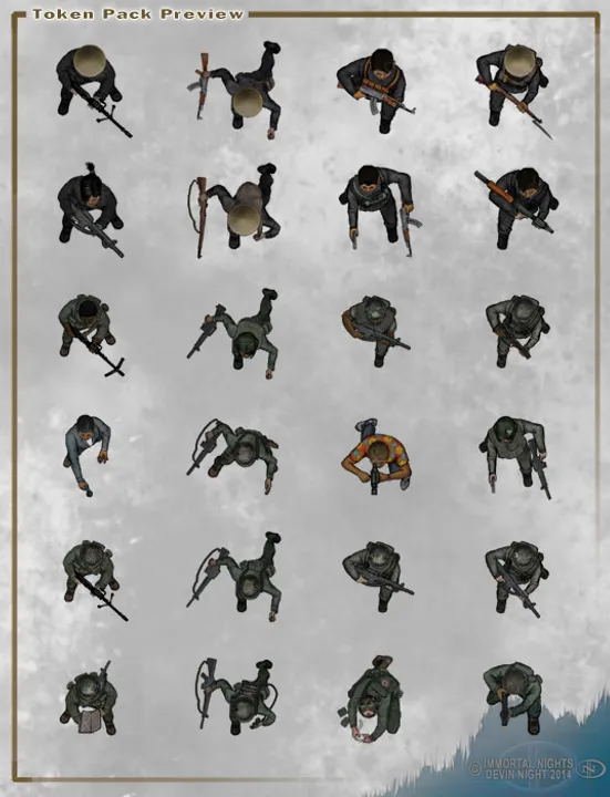 Fantasy Grounds - Top Down Tokens - Vietnam Soldiers Screenshot 0
