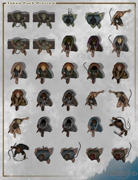 Fantasy Grounds - Top Down Tokens - Prisoners and Slaves Screenshot 0
