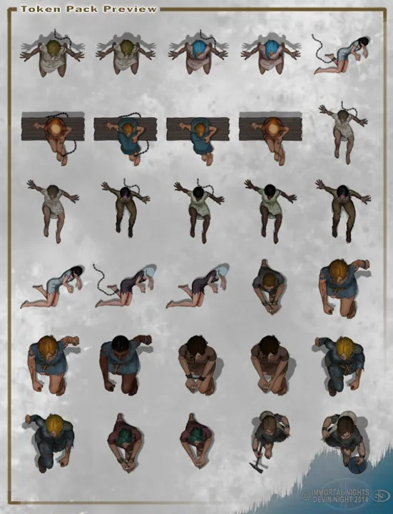Fantasy Grounds - Top Down Tokens - Prisoners and Slaves Screenshot 1