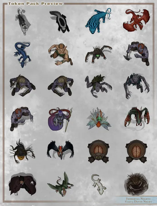 Fantasy Grounds - Top-Down Tokens - More Monsters 2 Screenshot 0