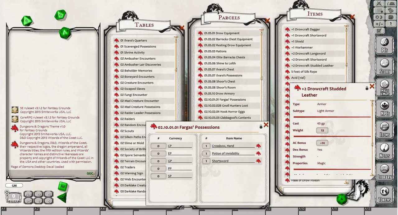 Fantasy Grounds - D&D Rage of Demons: Out of the Abyss Screenshot 3