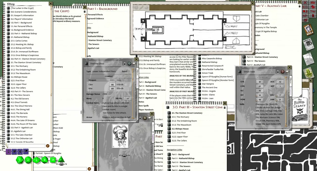 Fantasy Grounds - Call of Cthulhu: Fatal Experiments Screenshot 0