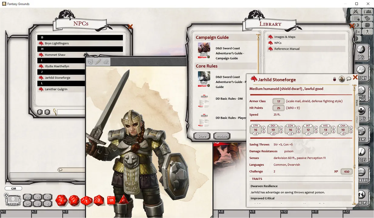 Fantasy Grounds - D&D Sword Coast Adventurer's Guide Screenshot 2