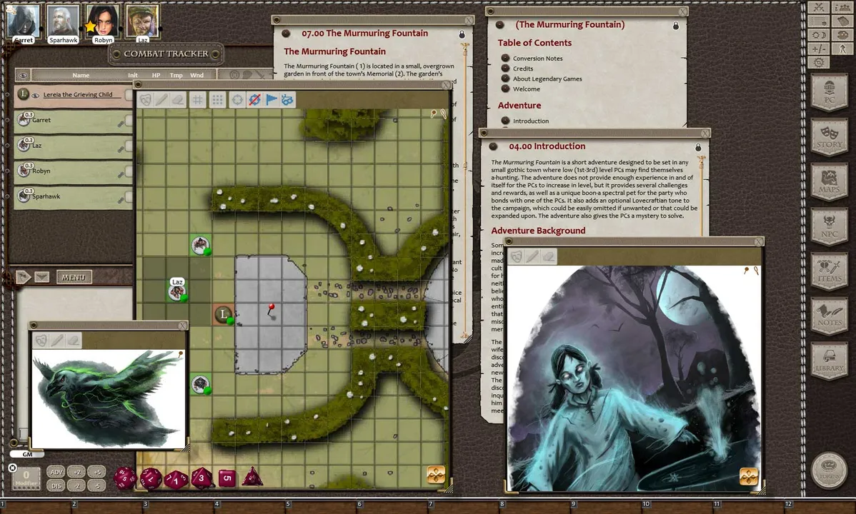 Fantasy Grounds - 5E: The Murmuring Fountain Screenshot 0