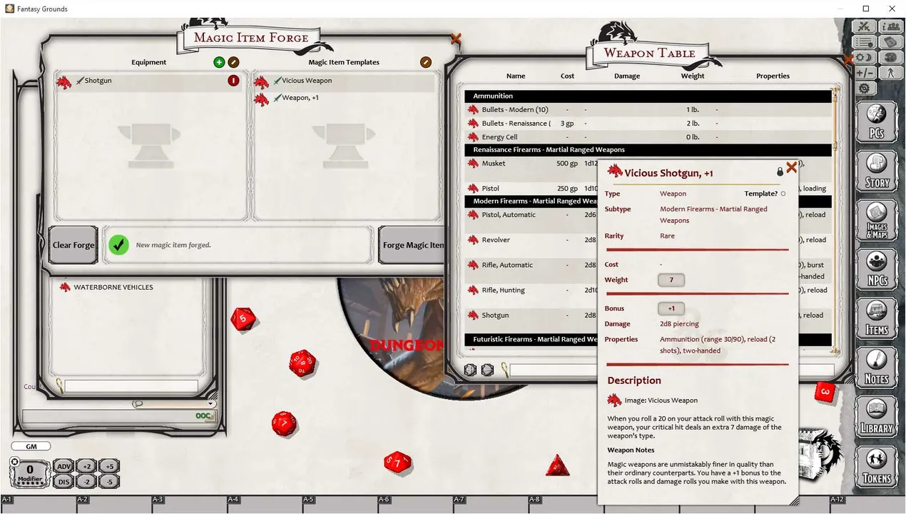 Fantasy Grounds - D&D Dungeon Master's Guide Screenshot 1