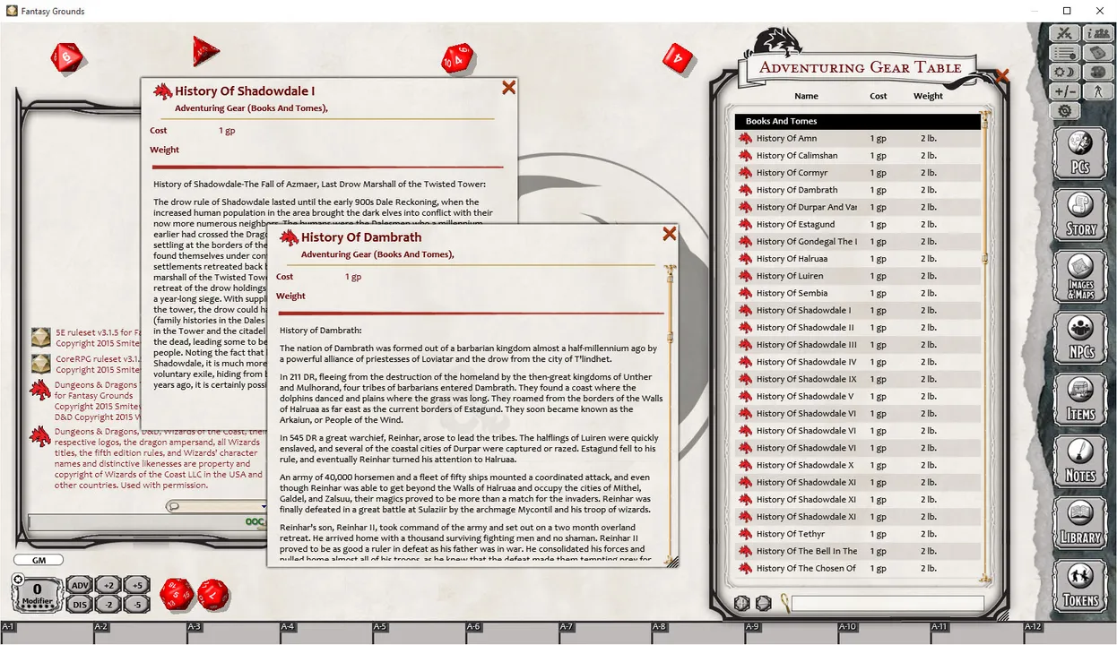 Fantasy Grounds - Baldur's Gate: Enhanced Edition Item Pack Screenshot 2