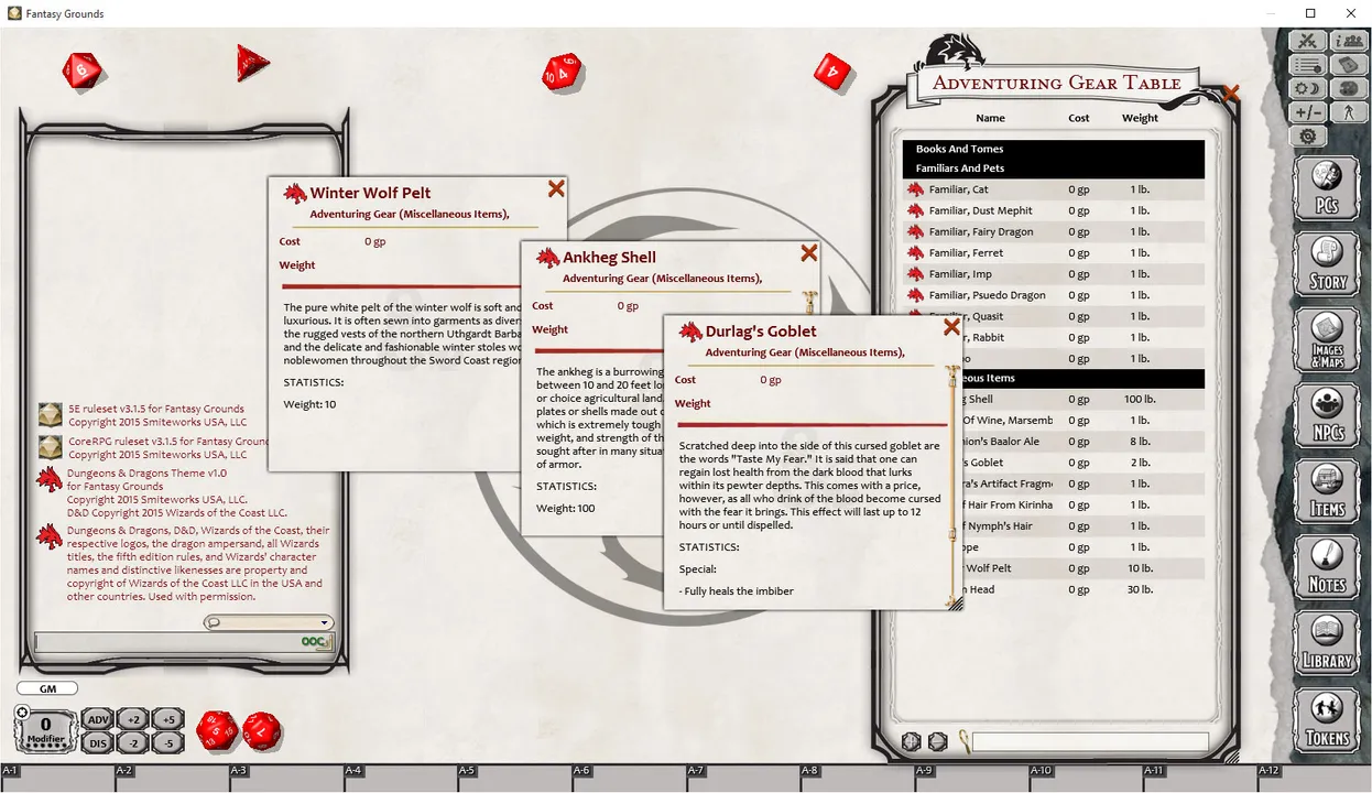 Fantasy Grounds - Baldur's Gate: Enhanced Edition Item Pack Screenshot 3