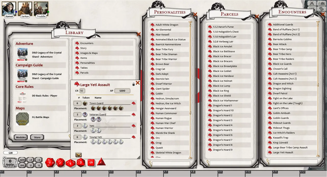 Fantasy Grounds - D&D Legacy of the Crystal Shard Screenshot 4