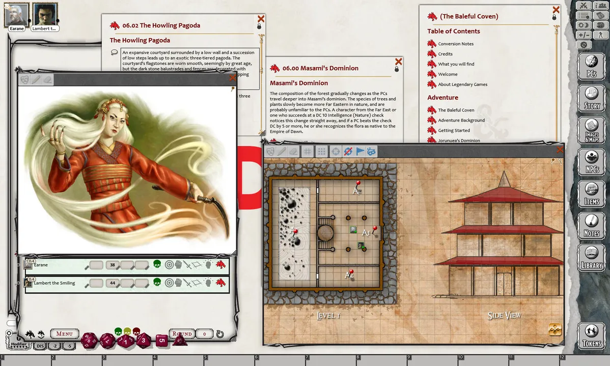 Fantasy Grounds - 5E: The Baleful Coven Screenshot 1