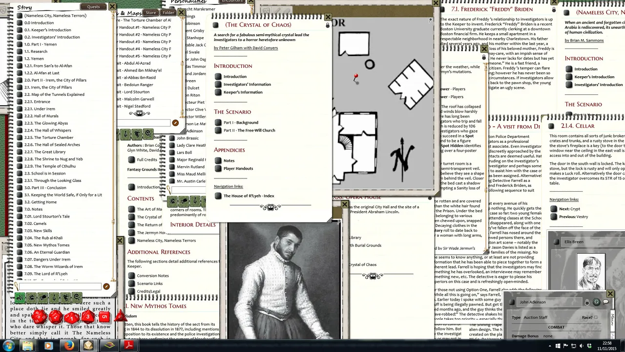 Fantasy Grounds - Call of Cthulhu: The House of R'lyeh Screenshot 4