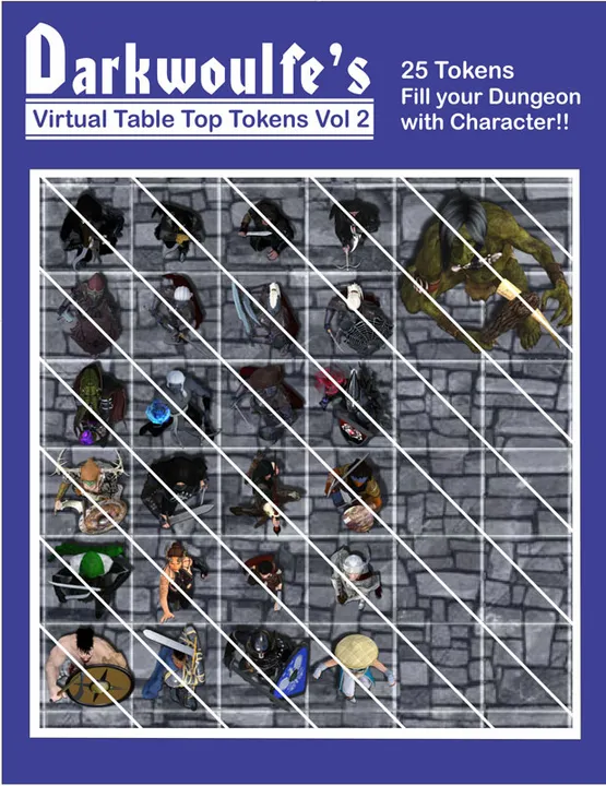 Fantasy Grounds - Top-Down Tokens - Darkwoulfe's Token Pack Vol 2 Screenshot 0