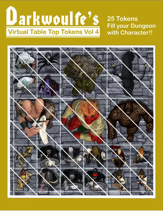 Fantasy Grounds - Top-Down Tokens - Darkwoulfe's Token Pack Vol 4 Screenshot 0